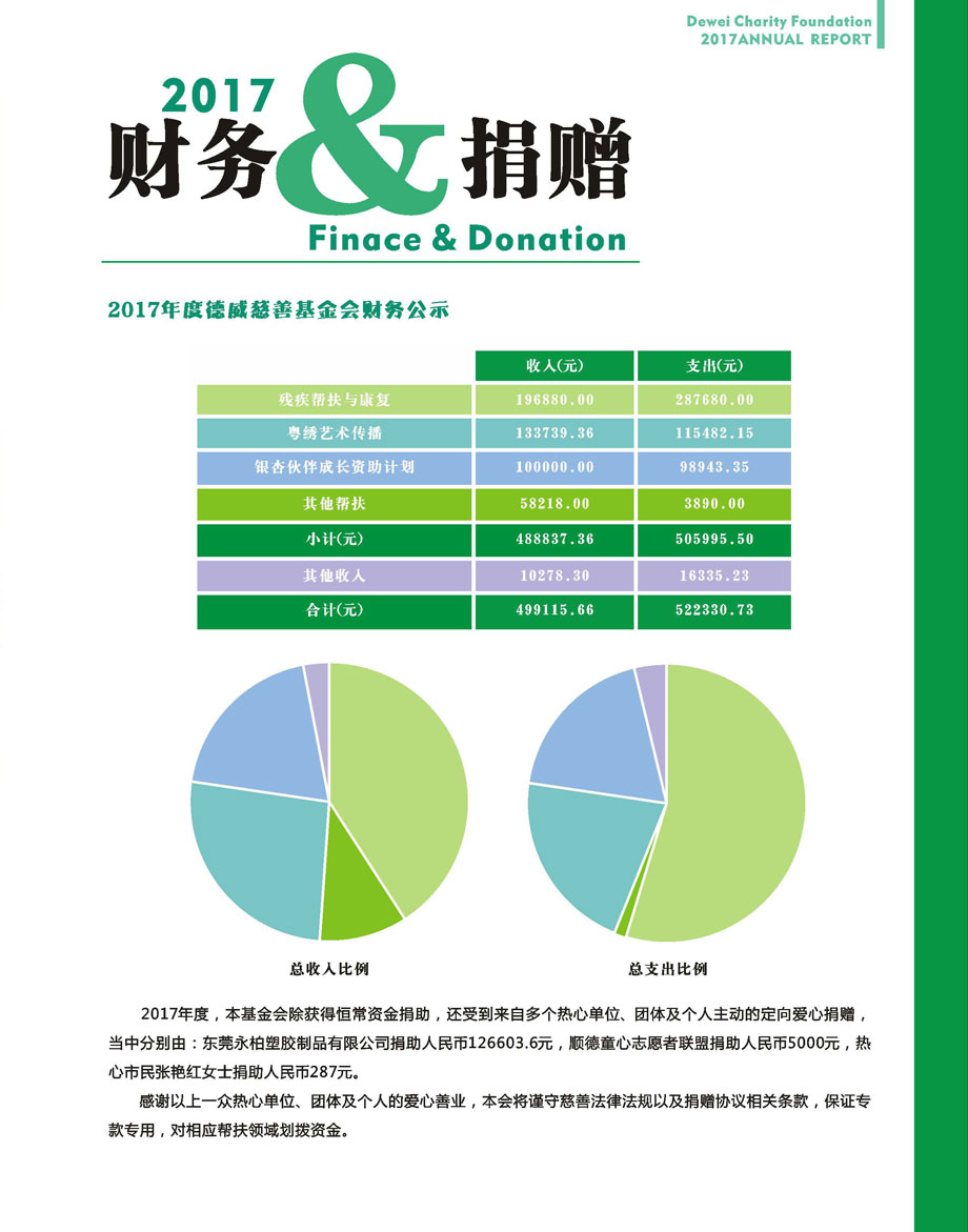 2017德威慈善基金会财务内容图2